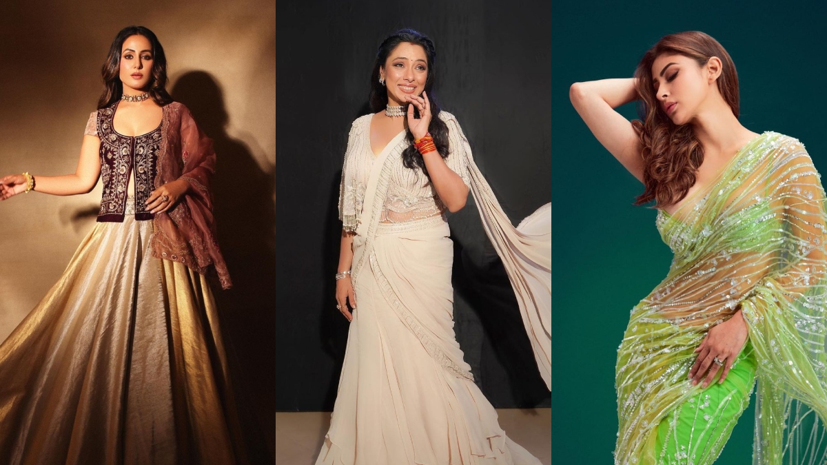 hina-khan-rupali-ganguly-mouni-roy-tv-actresses-rocking-saree-looks-for-hariyali-teej-2023-photos